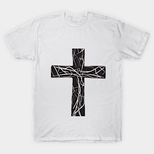 Cross Red Shadow Silhouette Anime Style Collection No. 218 T-Shirt